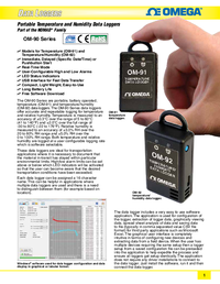 Thumbnail of document Data Sheet - OM-91 Compact Portable USB Temperature  & Humidity Data Loggers